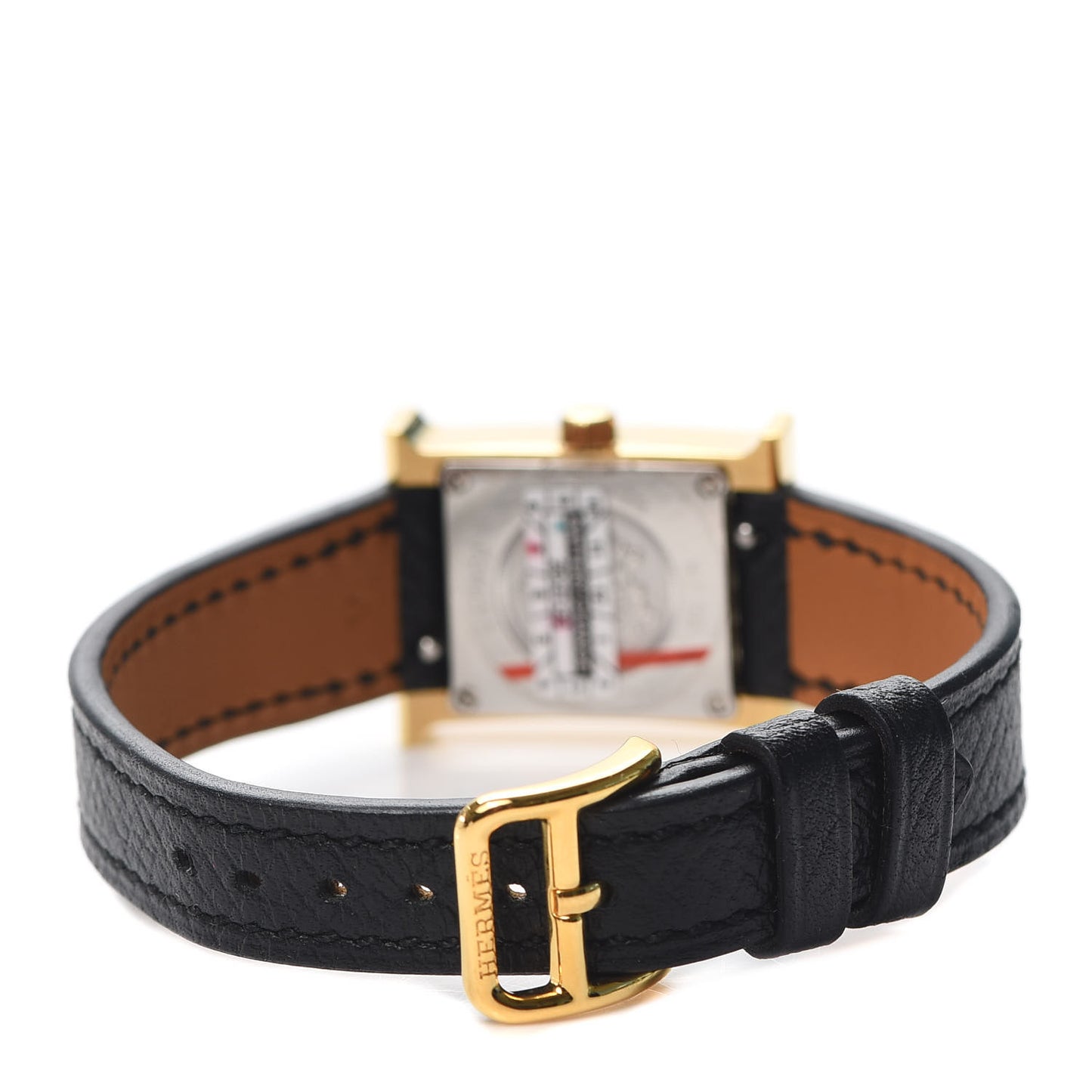 Stainless Steel Epsom 17.2mm Heure H Hour Quartz Watch Noir