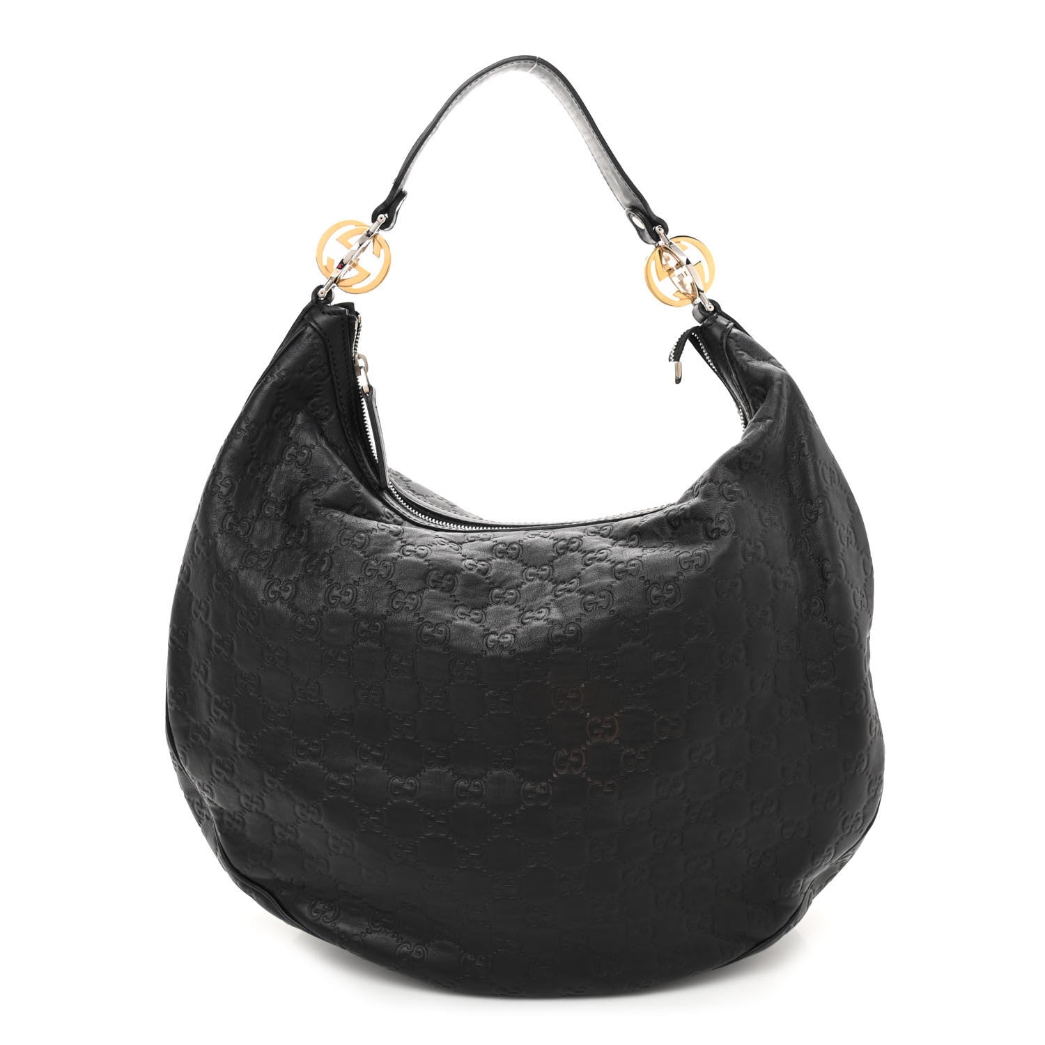 Gucci Guccissima Large GG Twins Hobo Black 1 of 9
