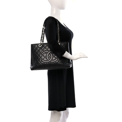 Chanel Caviar Quilted Grand Shopping Tote GST Black 2 of 11