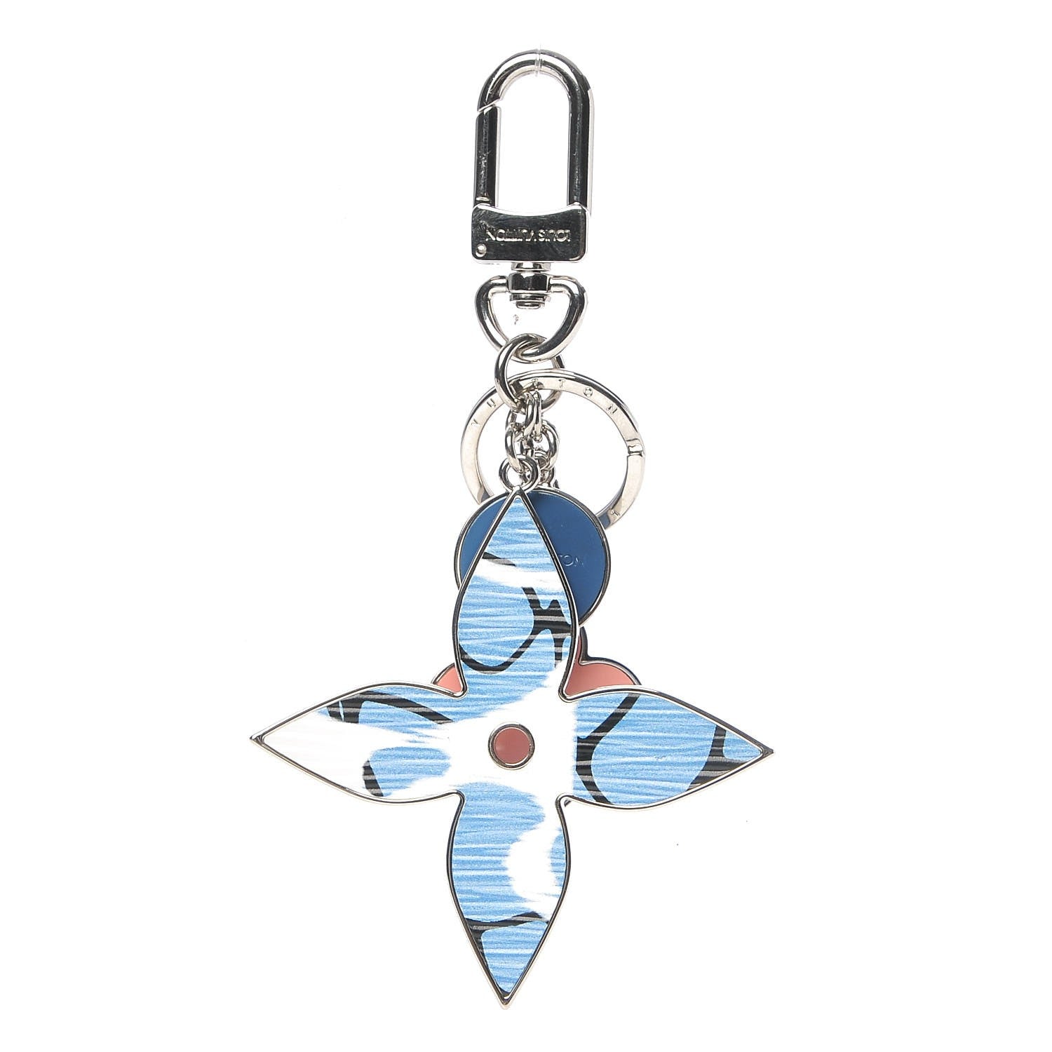 Louis Vuitton Fleur d Epi Bag Charm Aqua 3 of 4