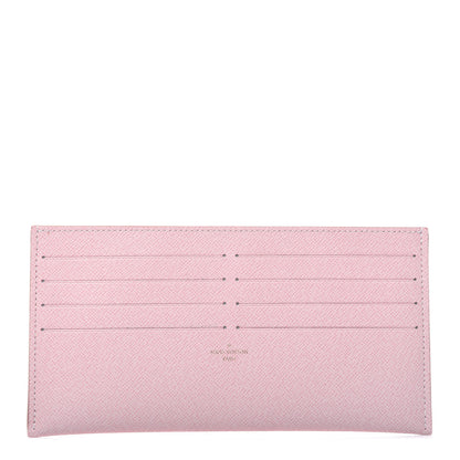 Louis Vuitton Calfskin Felicie Card Holder Insert Rose Ballerine 1 of 8