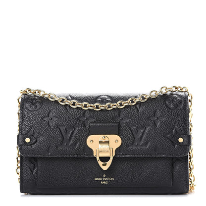 Louis Vuitton Empreinte Vavin Chain Wallet Black 1 of 9
