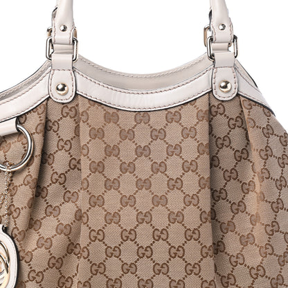 Gucci Monogram Medium Sukey Tote Off White 7 of 9