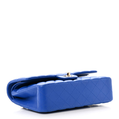 Chanel Lambskin Quilted Medium Double Flap Blue 4 of 16