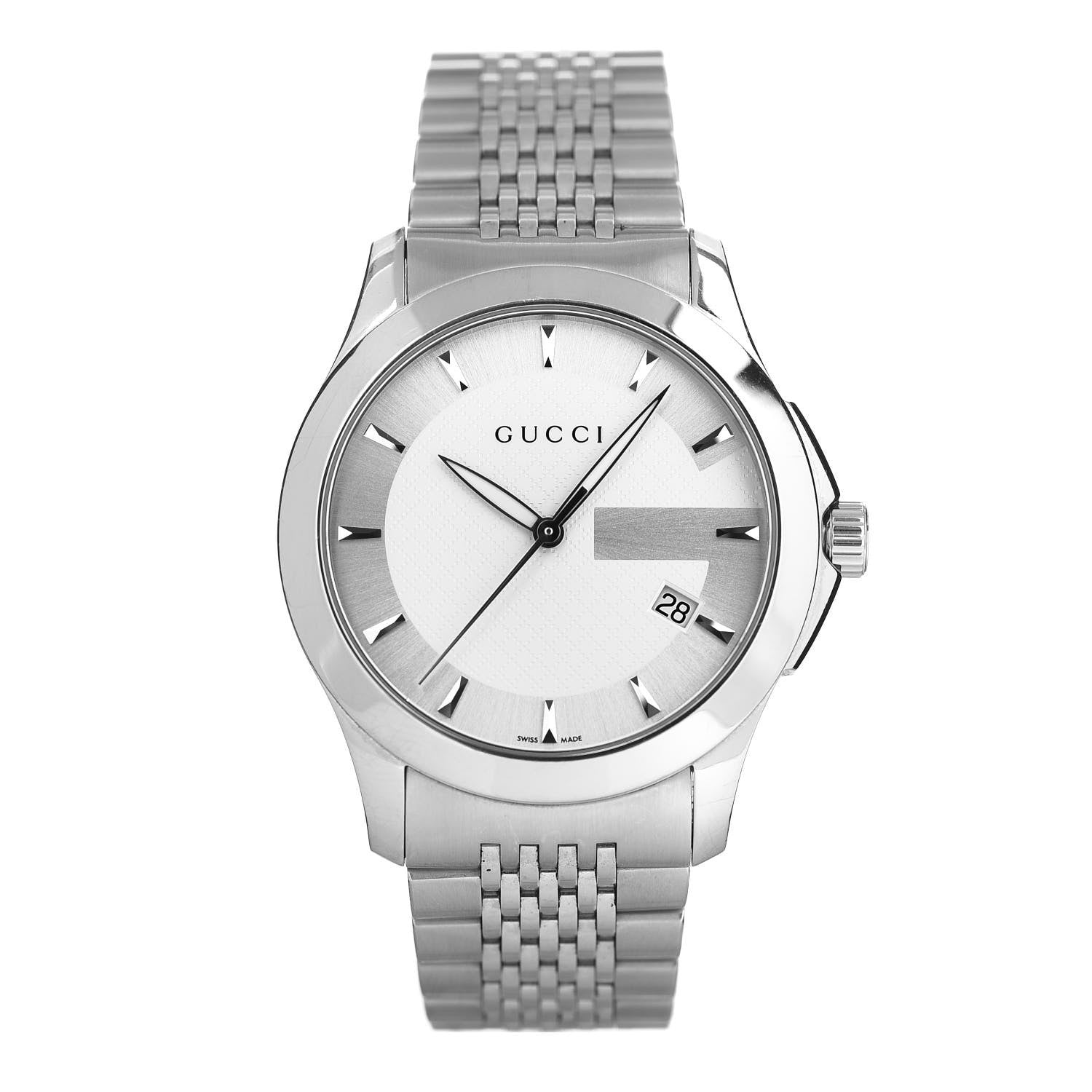 Gucci Stainless Steel 38mm G-Timeless Quartz Watch 1 of 5