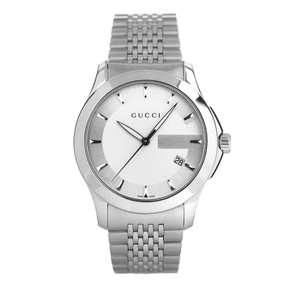 Gucci Stainless Steel 38mm G-Timeless Quartz Watch 1 of 5