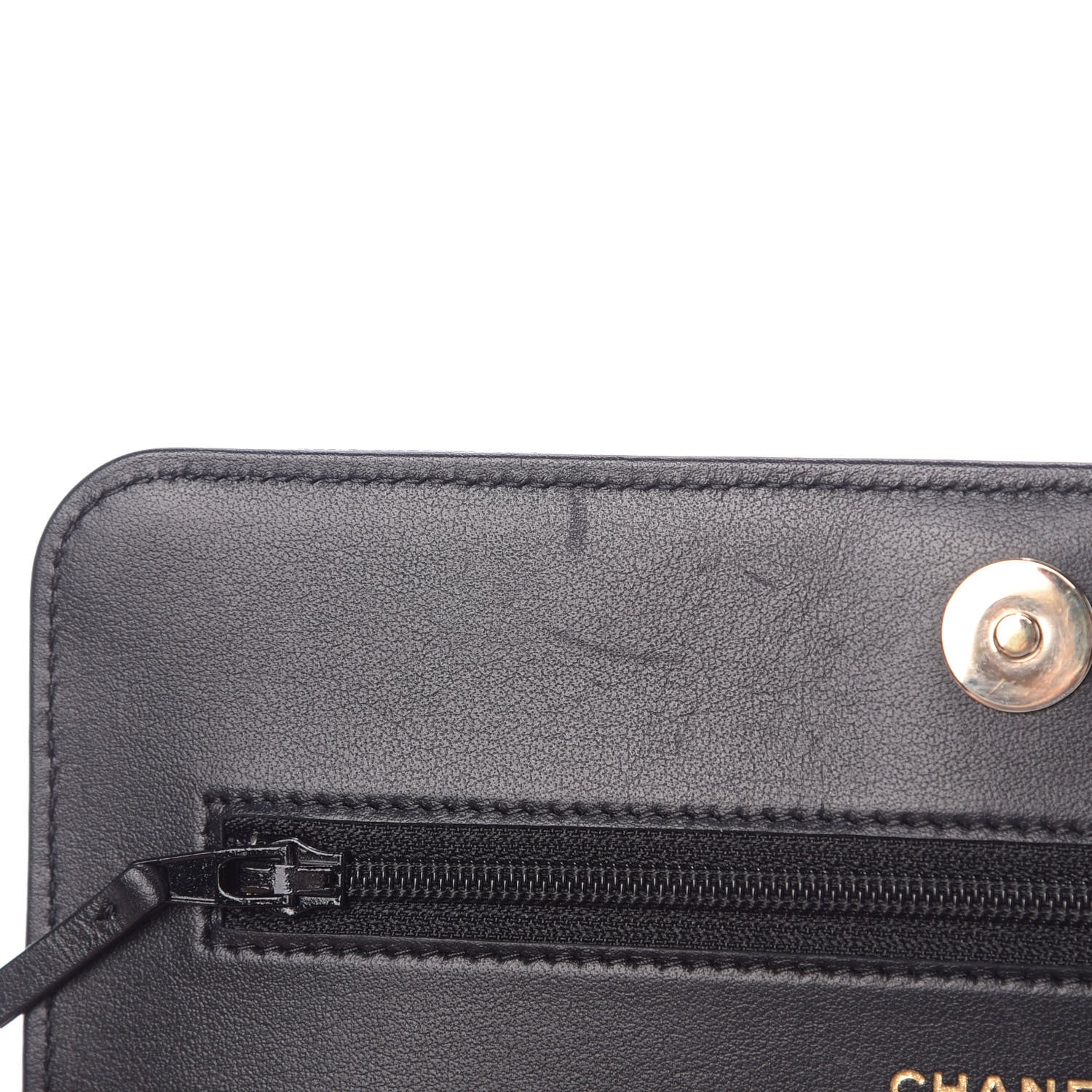 Chanel Caviar Quilted Vintage Mademoiselle Wallet On Chain WOC Black 19 of 20