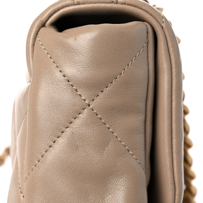 Chanel Lambskin Quilted Medium Chanel 19 Flap Dark Beige 11 of 12