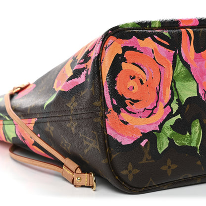 Louis Vuitton Monogram Roses Neverfull MM 9 of 13