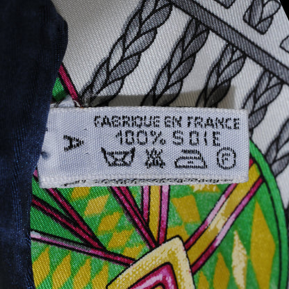 Hermes Silk Les Rubans Du Cheval Scarf 90 9 of 9