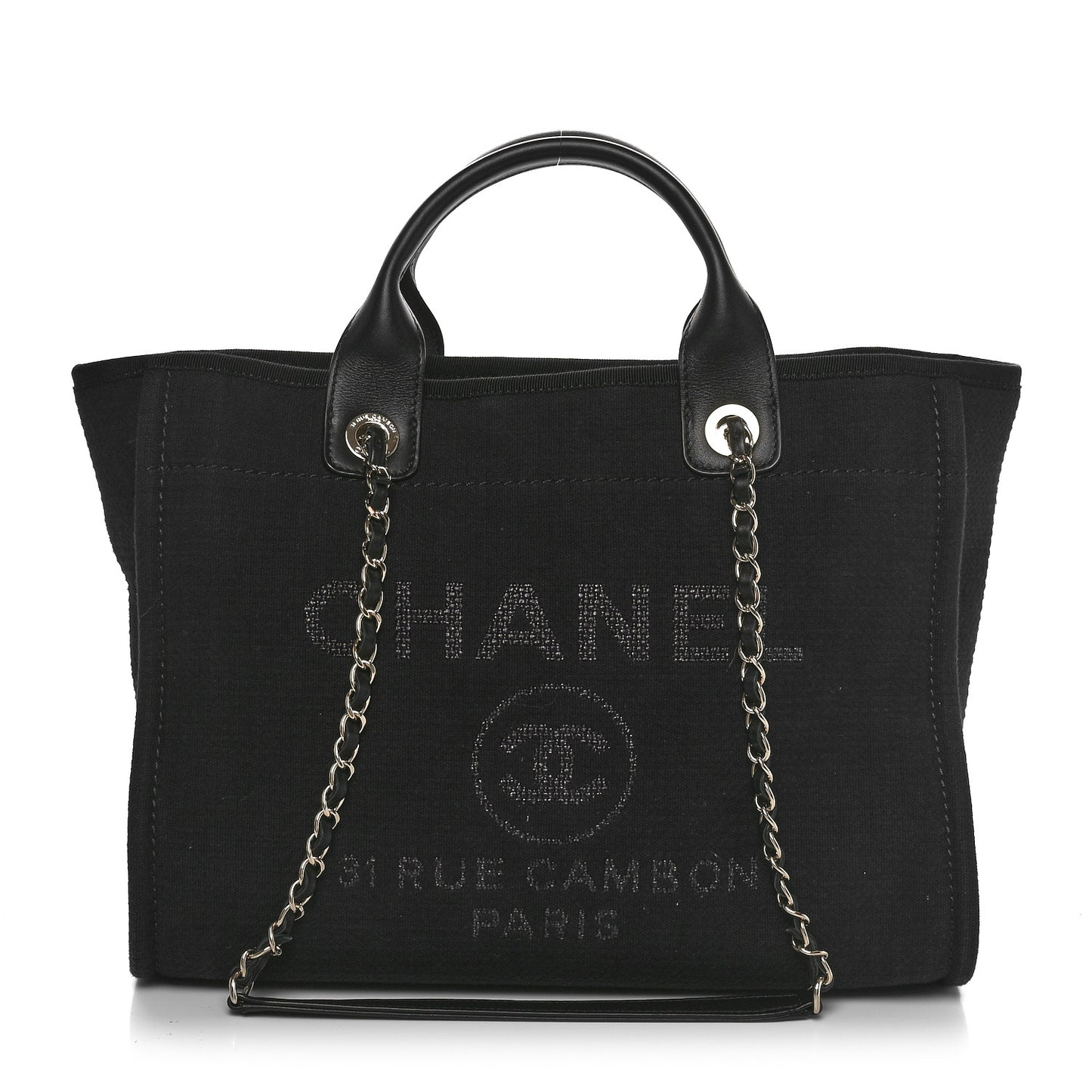 Mixed Fibers Small Deauville Tote Black