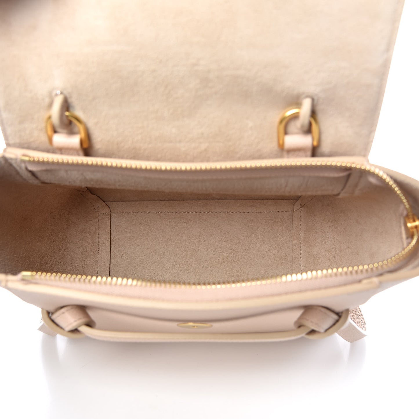 Grained Calfskin Nano Belt Bag Taupe