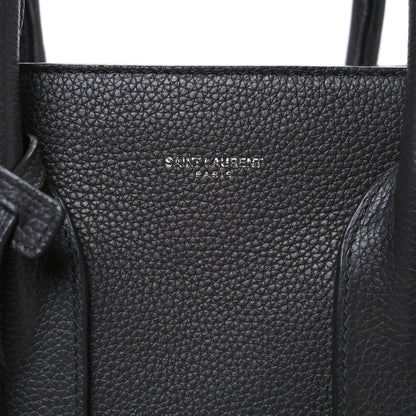 Saint Laurent Grained Calfskin Small Supple Sac De Jour Fog 9 of 14