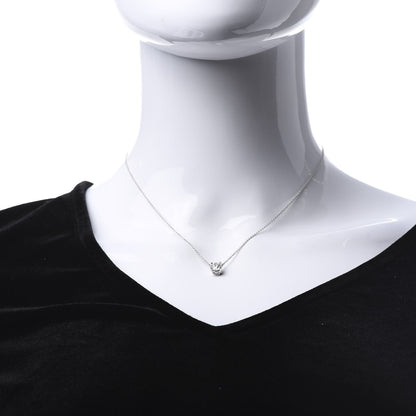 Tiffany Platinum Diamond 1.02ct Solitaire Pendant Necklace 2 of 7