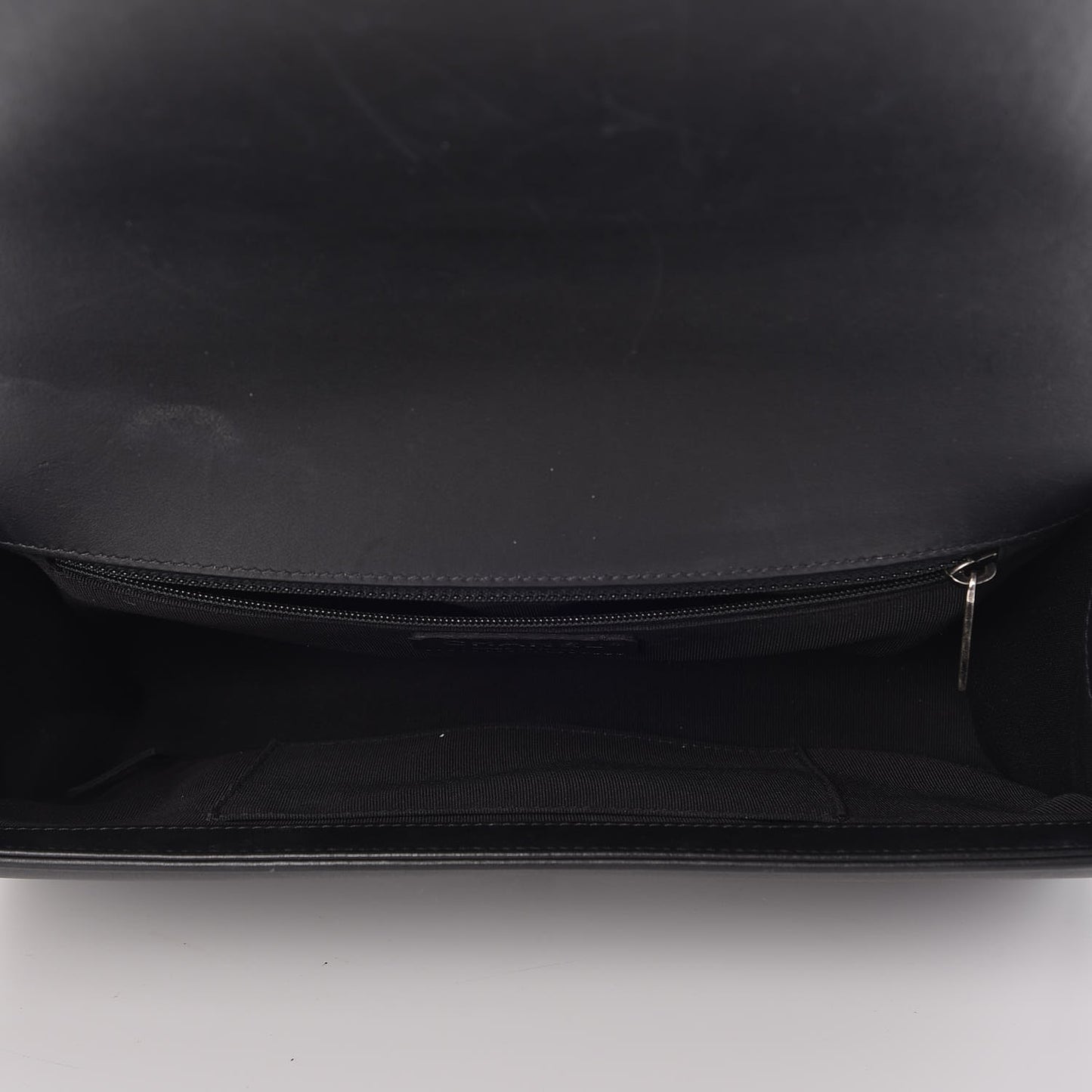 Calfskin Chevron Quilted New Medium Boy Flap Black