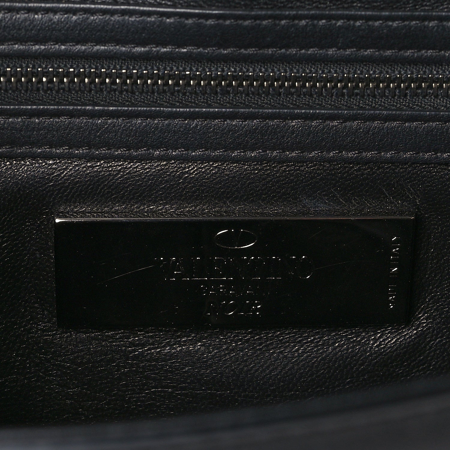 Valentino Garavani Vitello Medium Glam Lock Rockstud Flap Black 6 of 8