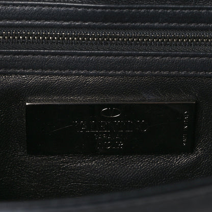 Valentino Garavani Vitello Medium Glam Lock Rockstud Flap Black 6 of 8