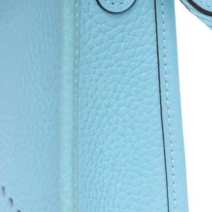 Hermes Taurillon Clemence Evelyne TPM Bleu Atoll 7 of 13