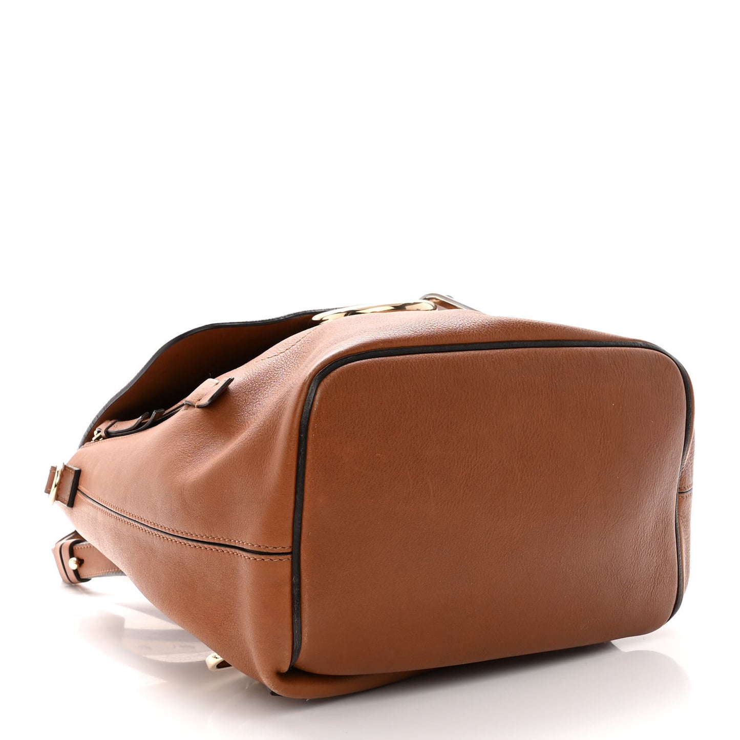 Suede Calfskin Medium Faye Backpack Tan