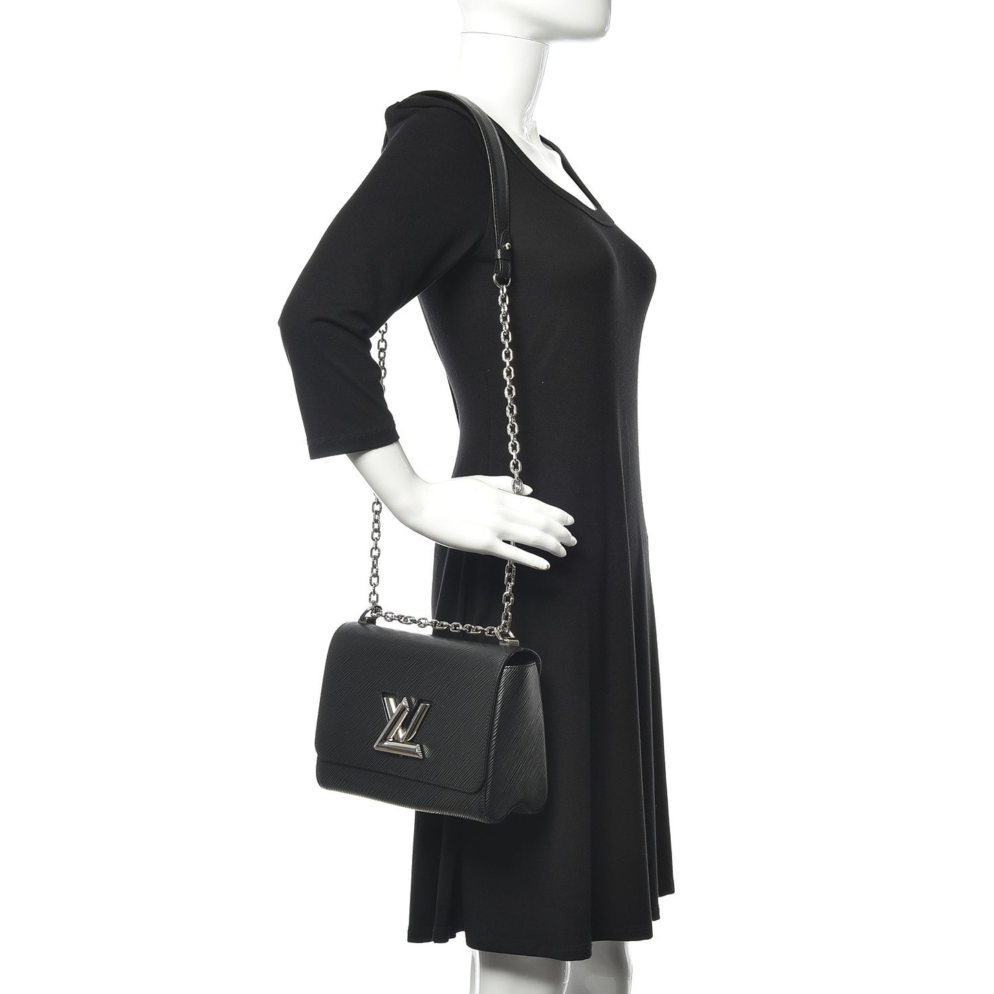 Epi Twist Shoulder Bag MM Black