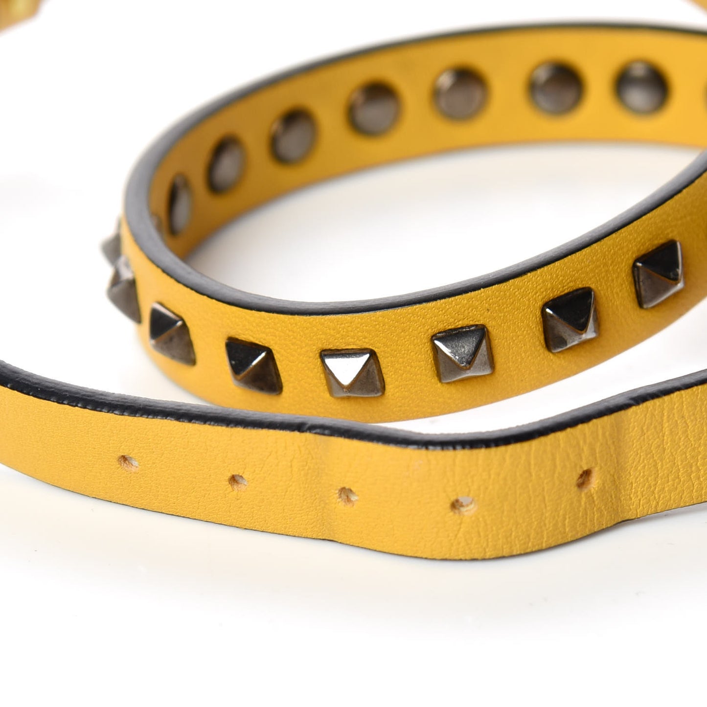 Vitello Rockstud Bracelet Yellow