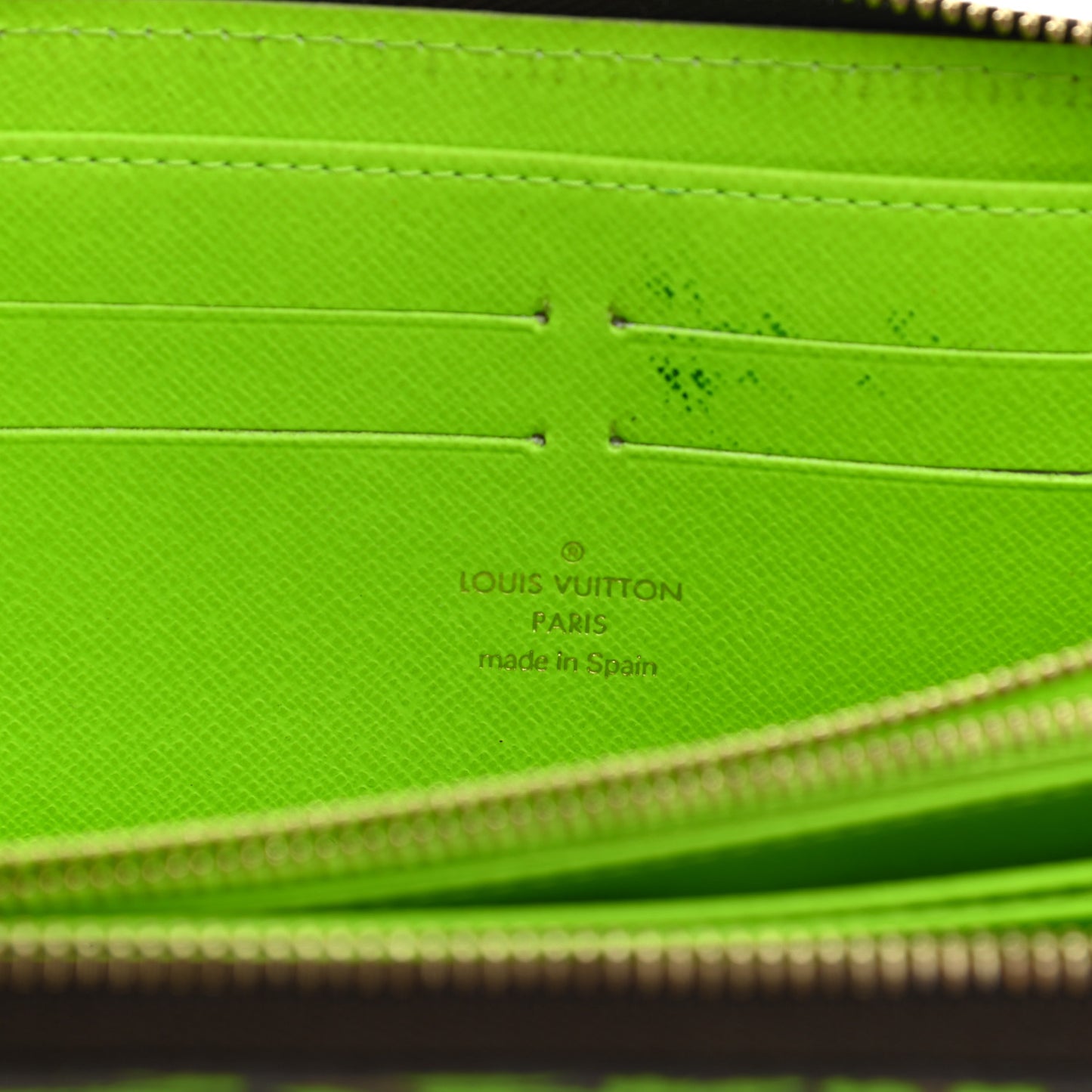 Monogram Graffiti Zippy Wallet Green
