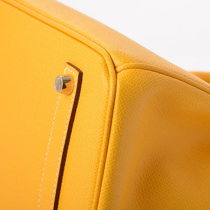 Hermes Epsom Horseshoe Birkin 35 Jaune 44 of 44