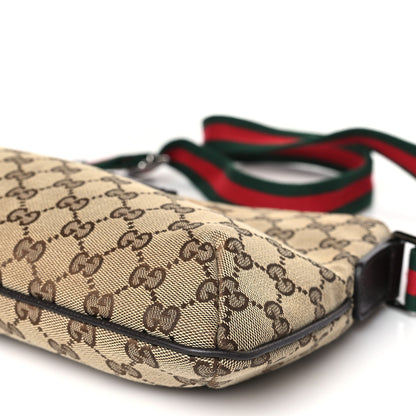 Gucci Monogram Web Small Flat Messenger Crossbody Dark Brown 9 of 9