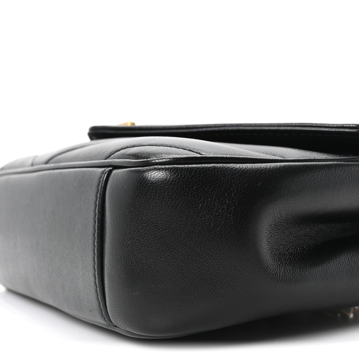 Saint Laurent Lambskin Chevron Quilted Small LouLou Black 11 of 11