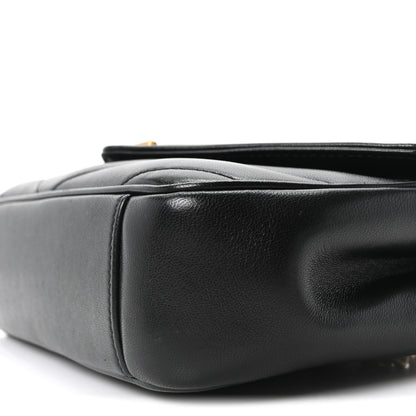 Saint Laurent Lambskin Chevron Quilted Small LouLou Black 11 of 11