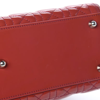 Christian Dior Patent Cannage Large Lady Dior Pink 12 of 30