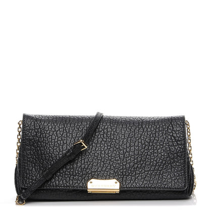 Burberry Signature Grain Medium Mildenhall Crossbody Bag Black 1 of 8