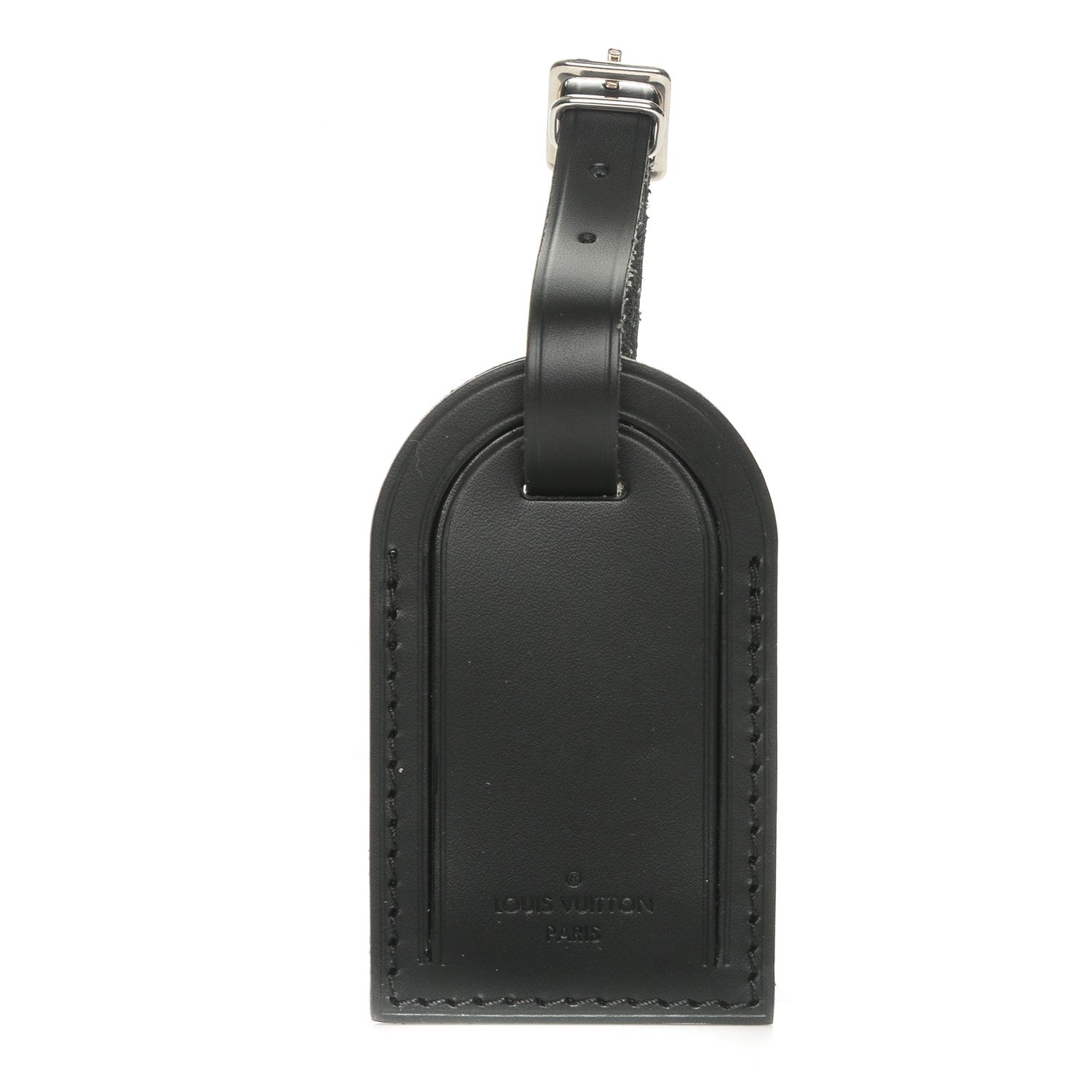 Louis Vuitton Calfskin Luggage Tag Black 1 of 3
