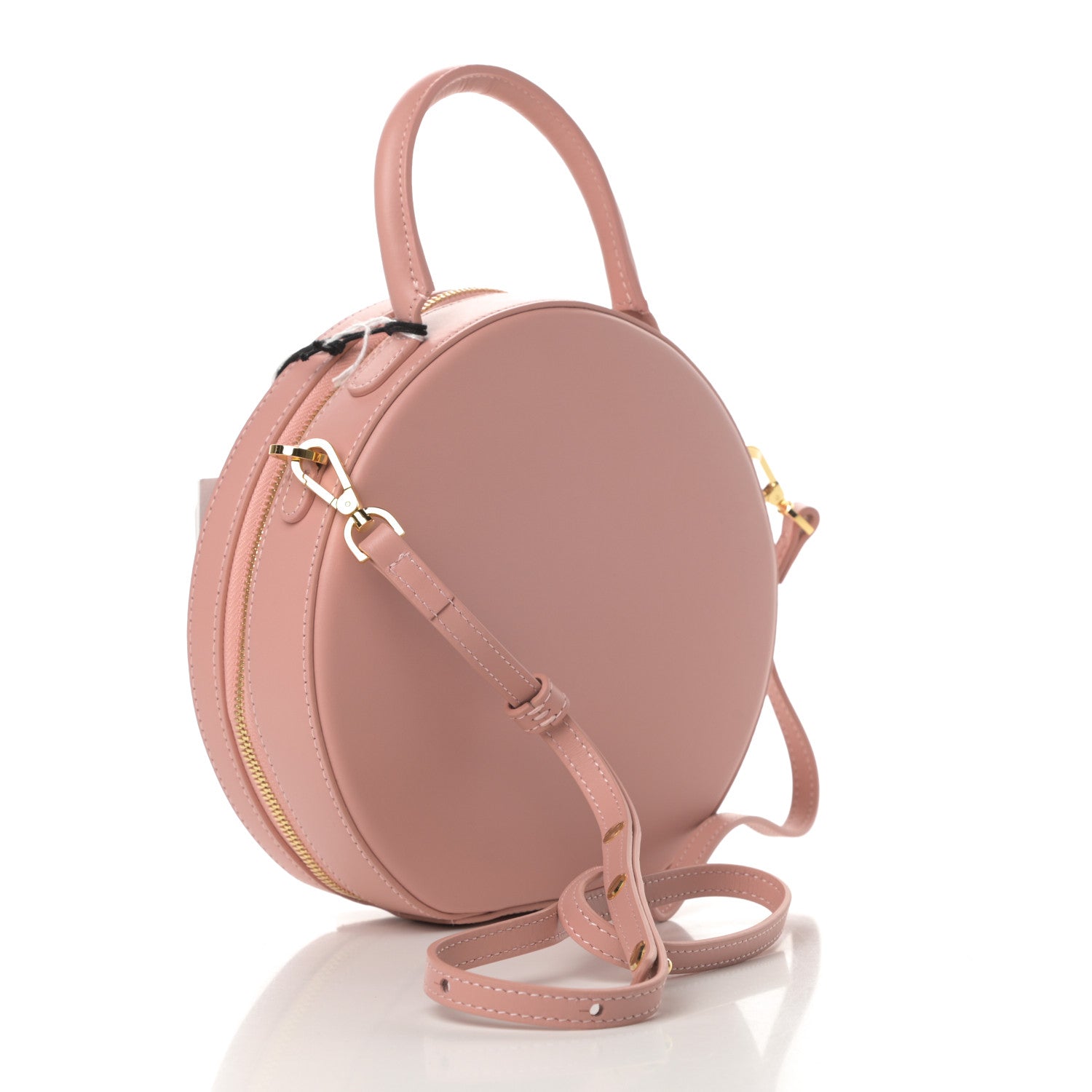 Mansur Gavriel Calfskin Circle Crossbody Bag Coral 3 of 11