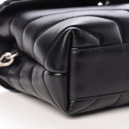 Saint Laurent Calfskin Y Quilted Monogram Toy Loulou Crossbody Bag Black 10 of 11