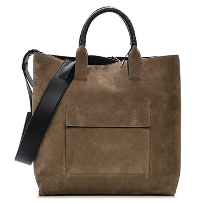 Balenciaga Suede Tote Gris Taupe Black 1 of 7