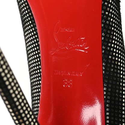 Christian Louboutin Suede S Square Metal You You 120 Pumps 38 Platine 6 of 7