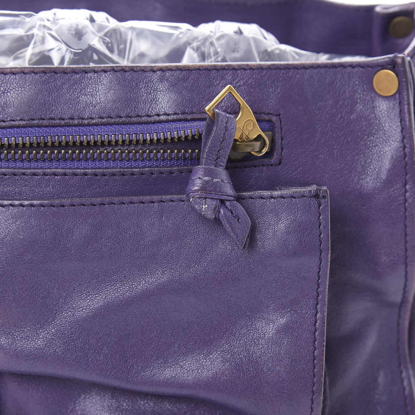 Lambskin Medium PS1 Satchel Purple Rain
