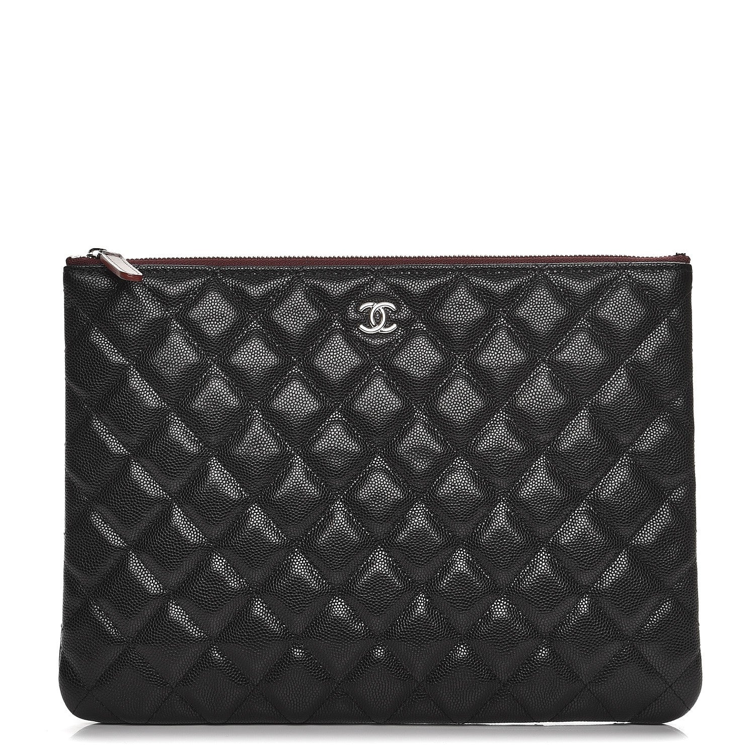 Chanel Caviar Quilted Medium Cosmetic Case Black 1 of 8