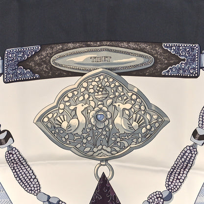 Hermes Silk Tibet Scarf 90 7 of 10