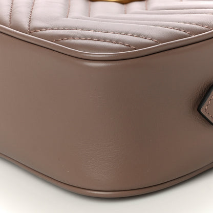 Gucci Calfskin Matelasse Small GG Marmont Chain Shoulder Bag Porcelain Rose 12 of 12