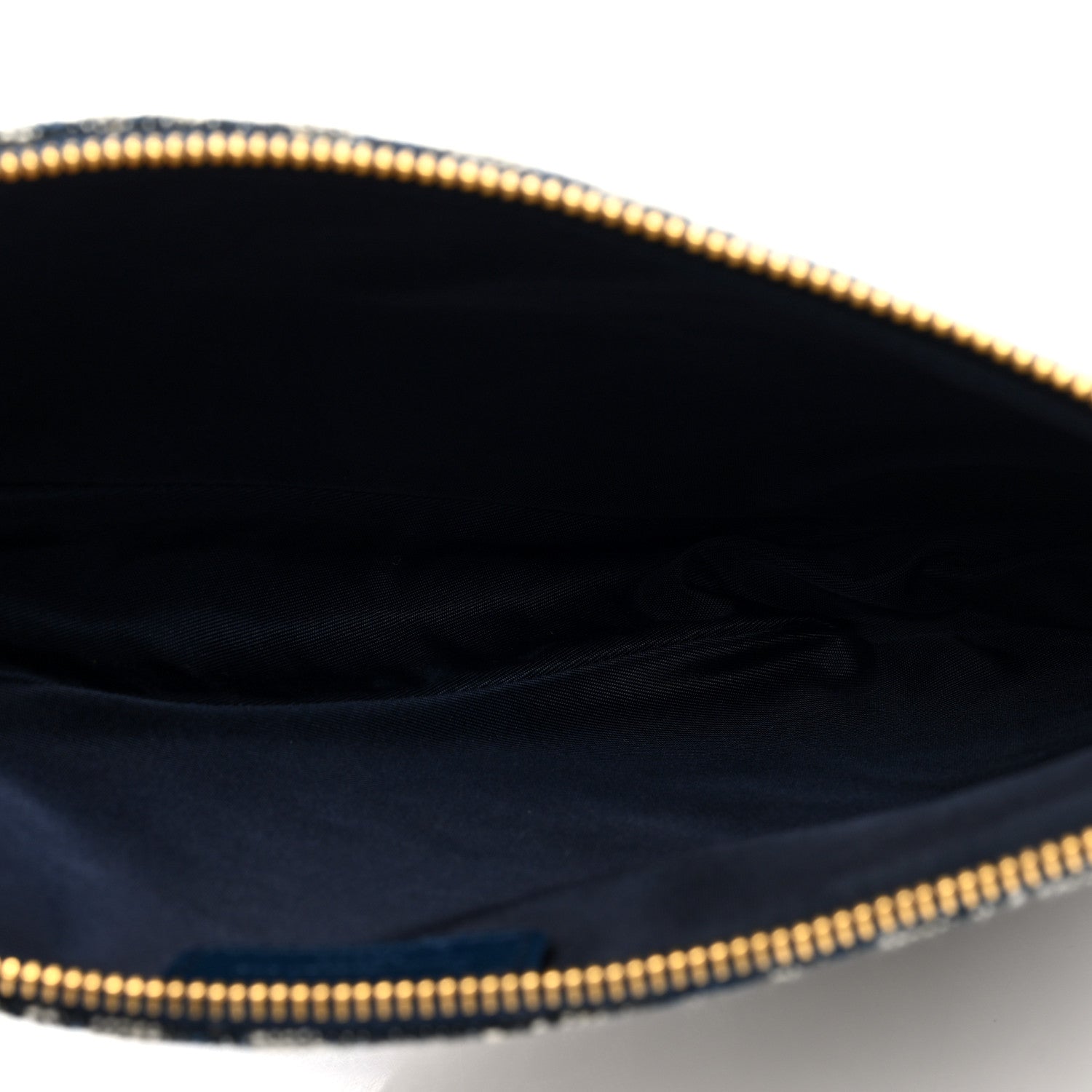 Christian Dior Monogram Mini Saddle Pochette Navy 5 of 10