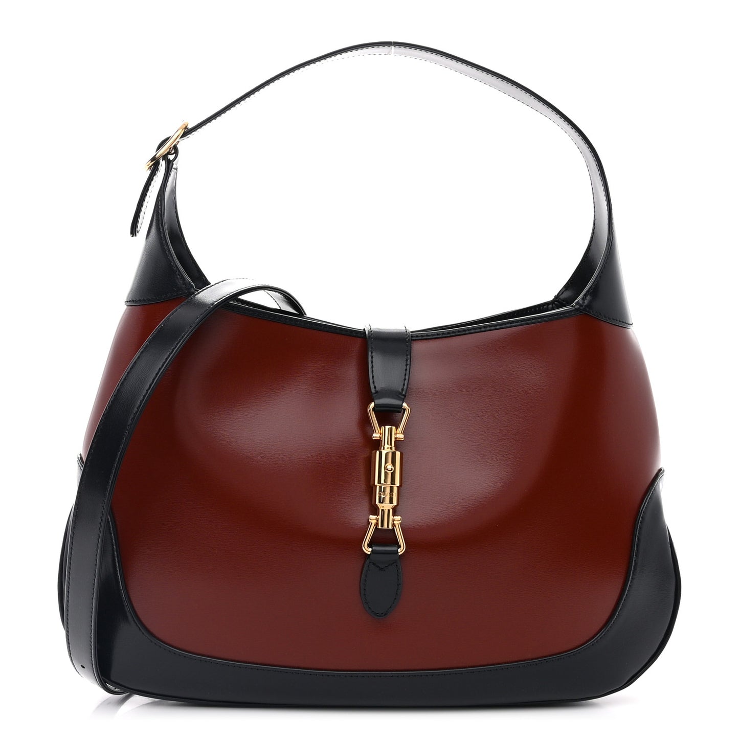 Boarded Dyana Lux Calfskin Bi-Color Medium Jackie 1961 Hobo Red Mineral Blue