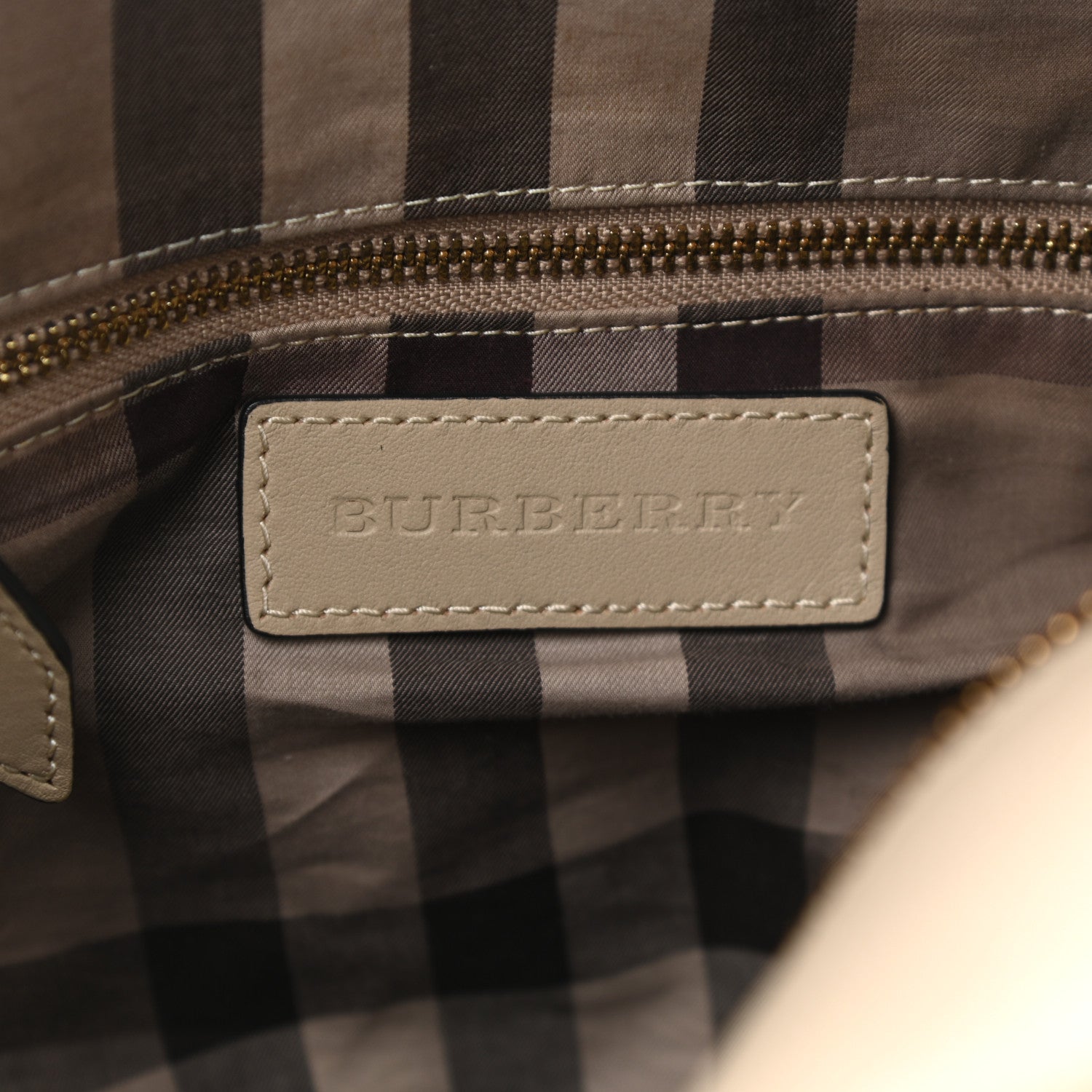 Burberry Calfskin Satchel Limestone 6 of 14