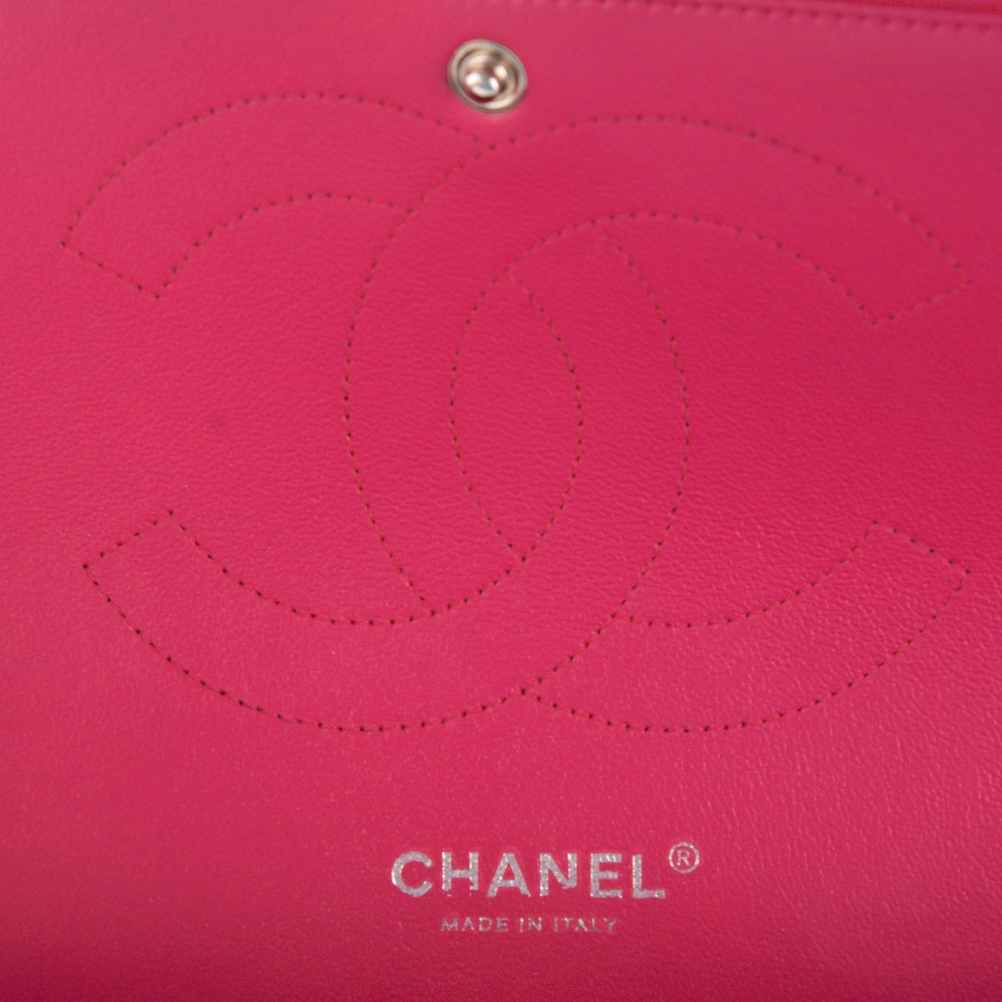 Lambskin Quilted Jumbo Double Flap Dark Pink