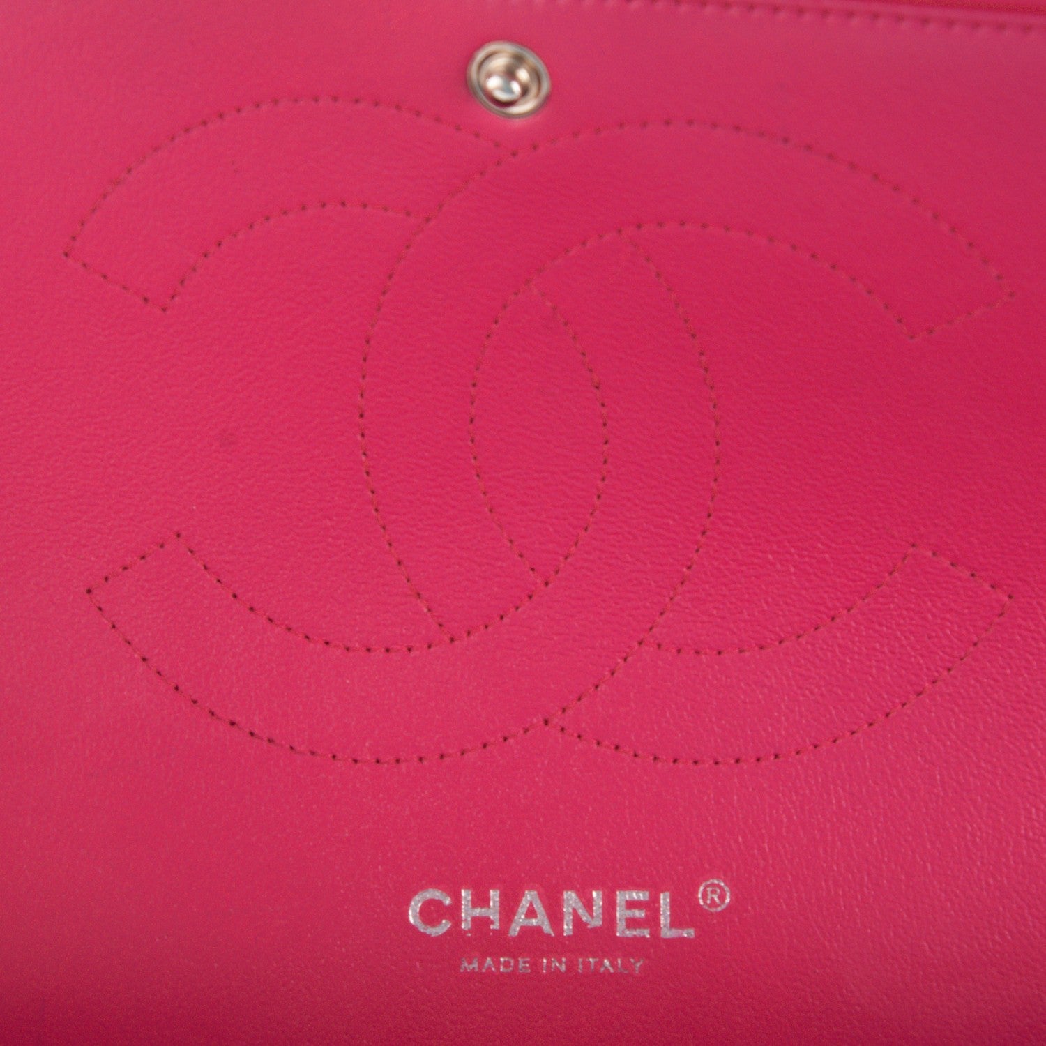 Chanel Lambskin Quilted Jumbo Double Flap Dark Pink 8 of 9