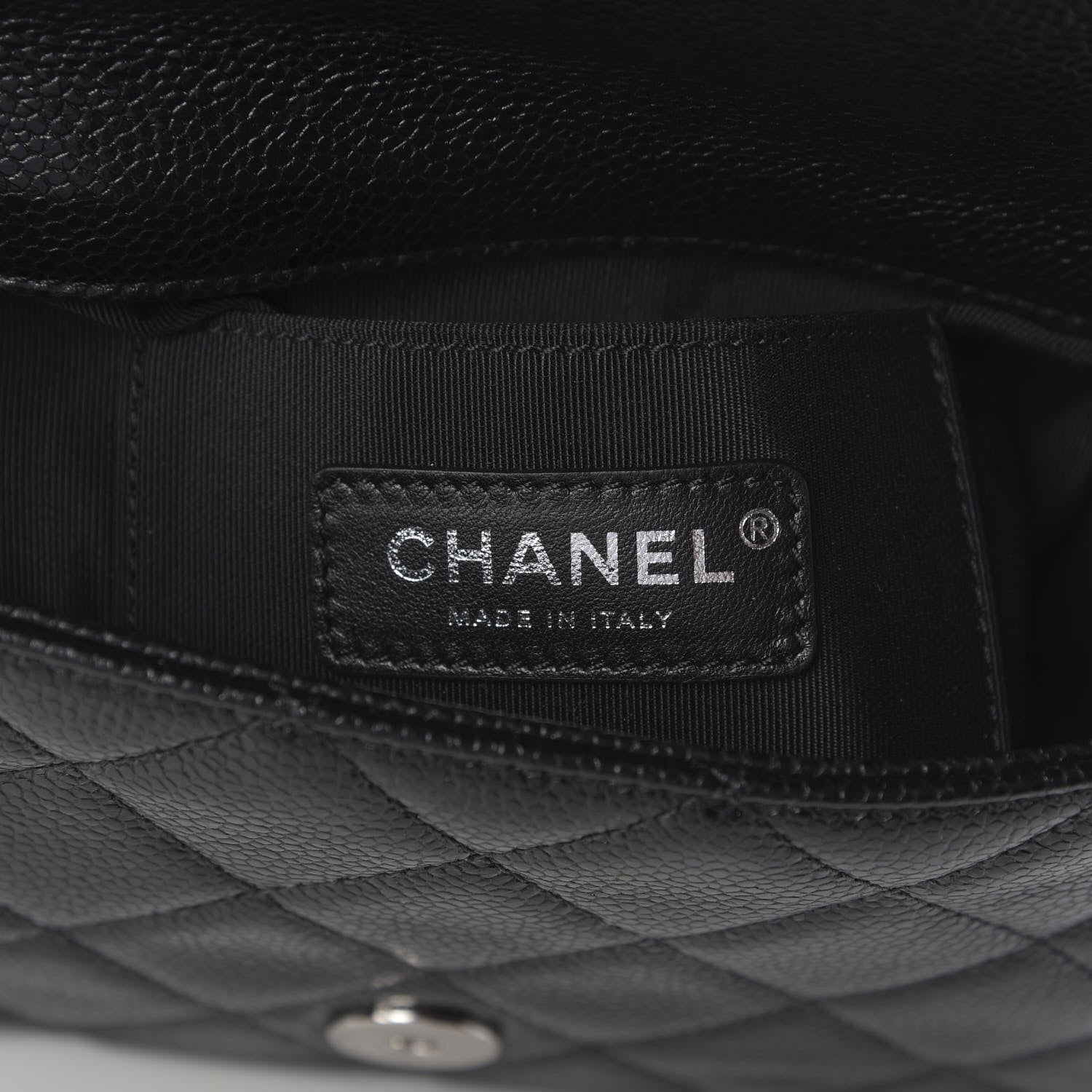 Chanel Caviar Quilted Incognito Mini Square Flap Black 9 of 13