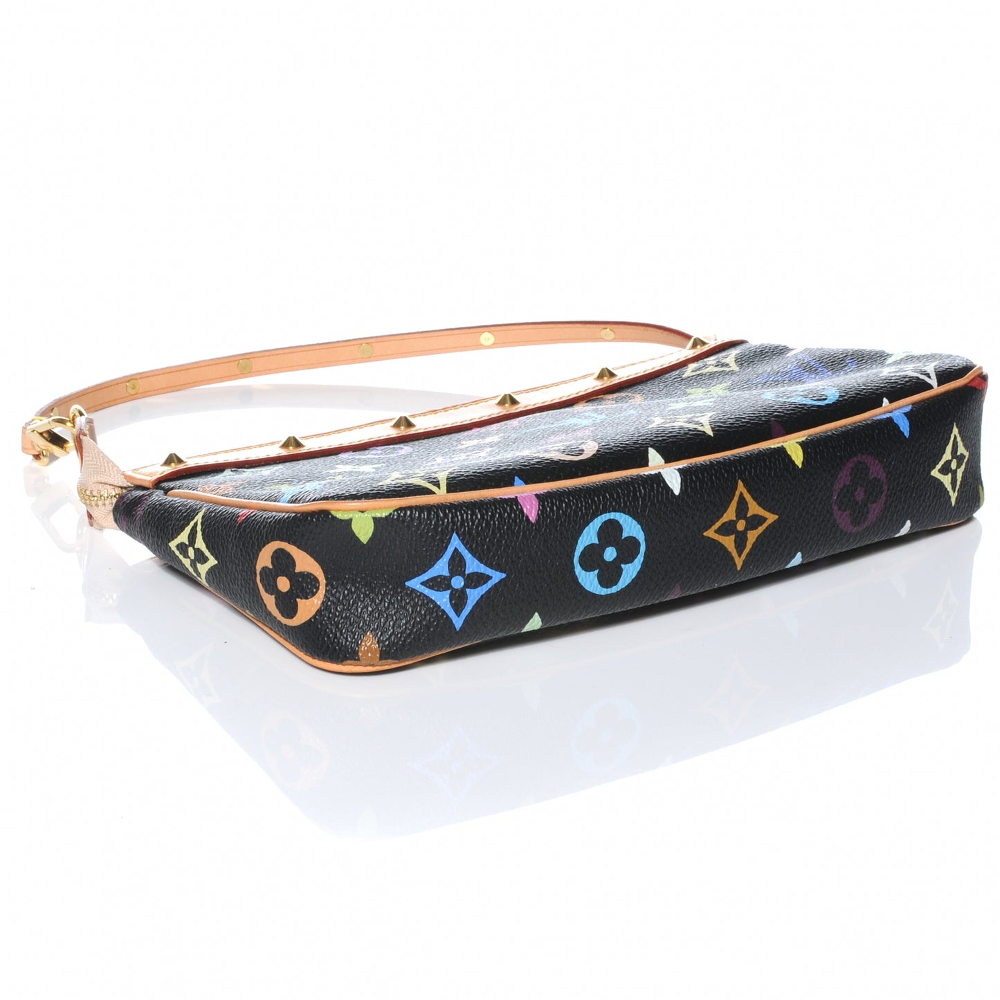 Monogram Multicolor Pochette Accessories Black