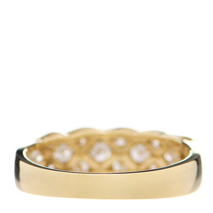 Tiffany 18K Yellow Gold Diamond Woven Band Ring 53 6.5 3 of 4