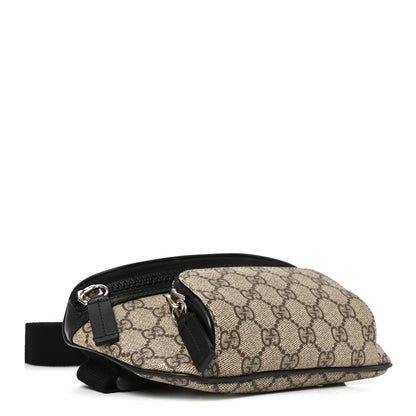 Gucci GG Supreme Monogram Belt Bag Black 3 of 10